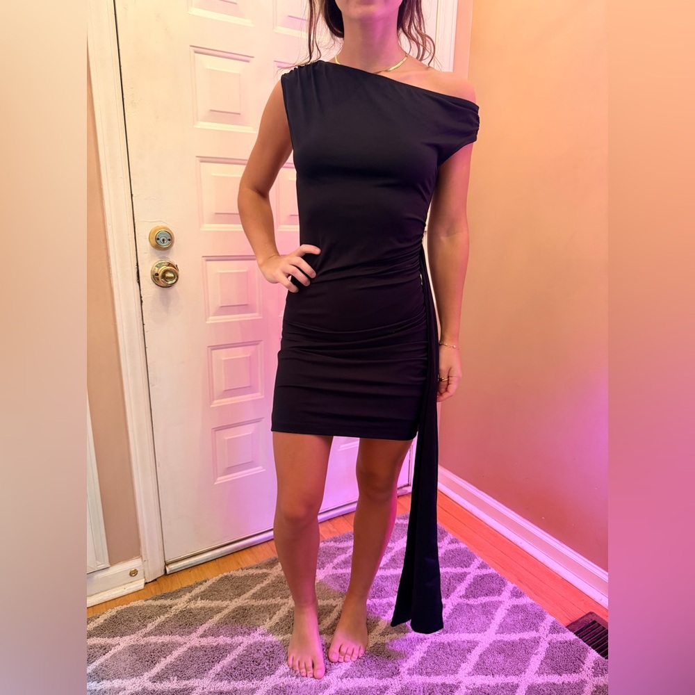 Elegant Black Off-Shoulder Dress